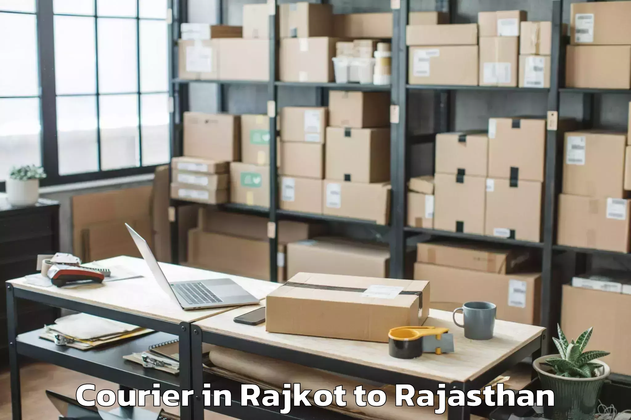 Book Rajkot to Jamwa Ramgarh Courier